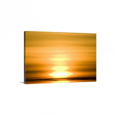 Winter Sunset Over Tundra Canada Wall Art - Canvas - Gallery Wrap
