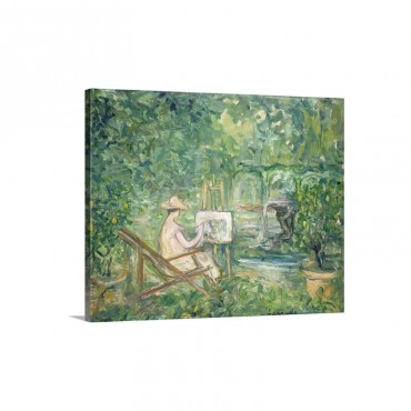 Woman Painting In A Landscape 1900 10 Wall Art - Canvas - Gallery Wrap