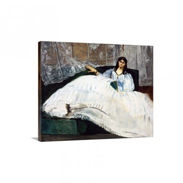 Woman With A Fan By Edouard Manet Wall Art - Canvas - Gallery Wrap