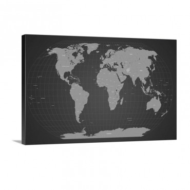World Map Fall Colours Wall Art - Canvas - Gallery Wrap