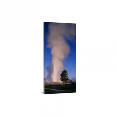 Wyoming Yellowstone Park Old Faithful Wall Art - Canvas - Gallery Wrap