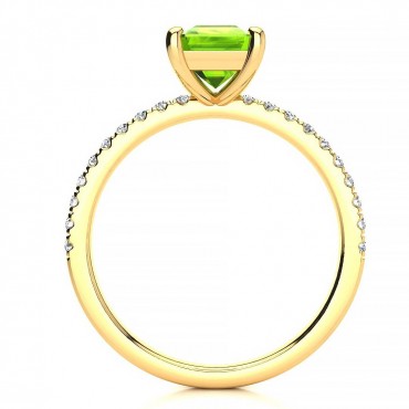 Yana Peridot Ring - Yellow Gold