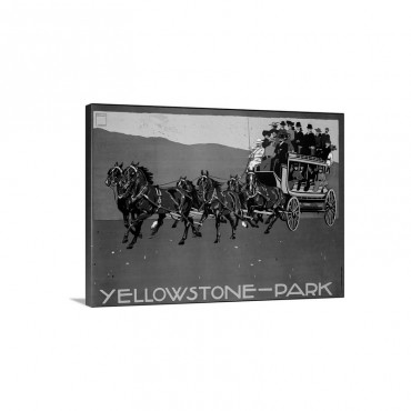 Yellowstone Park Vintage Poster Wall Art - Canvas - Gallery Wrap