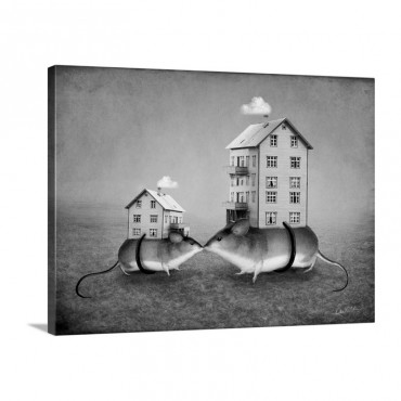 Your Place Or Mine Wall Art - Canvas - Gallery Wrap
