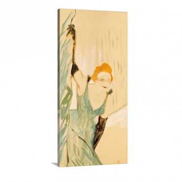 Yvette Guilbert 1867 1944 Taking A Curtain Call 1894 Wall Art - Canvas - Gallery Wrap