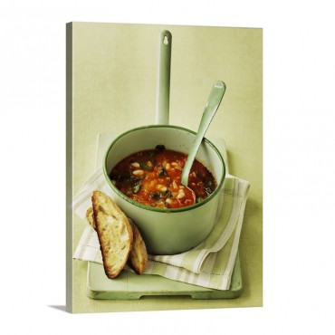 Zuppa Ricca Italian Vegetable Soup With Savoy Cabbage Wall Art - Canvas - Gallery Wrap