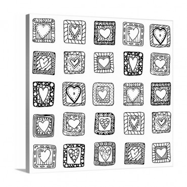 Hearts In Squares