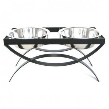 SeeSaw Double Elevated Dog Bowl Small