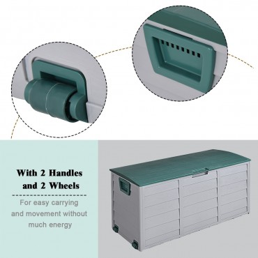70 Gallon Durable Outdoor Plasic Storage Box