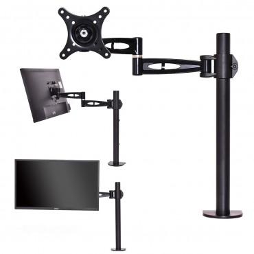 Adjustable Monitor Mount for Single LCD Flat Screen Monitor
