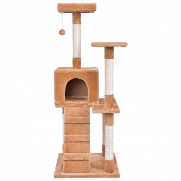 52 In. Tower Condo Furniture Scratching Ladder Cat Tree