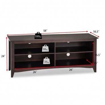 58 In. Entertainment Media Center TV Stand