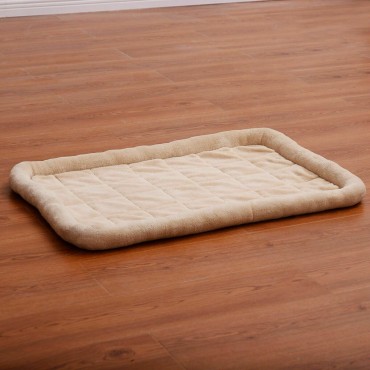 Beige Cozy Warm Pet Dog Cat Bed Cushion Mat