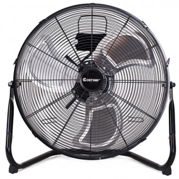 20 In. High Velocity Floor Fan With 3-Speed Commercial Grade