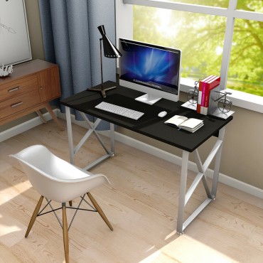 Wooden PC Laptop Table with Metal Legs