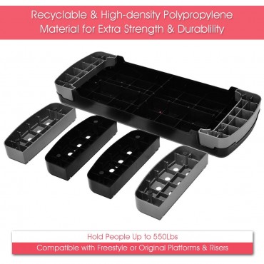 31 In. Adjustable Fitness Aerobic Step With Riser
