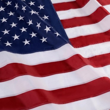 3 Ft. x 5 Ft. US American Embroidered Flag