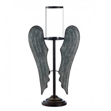 Angel Wings Farmhouse Candle Holder