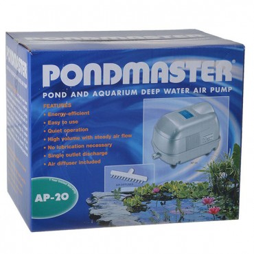 Pond master Pond and Aquarium Deep Water Air Pump - AP 20 - 2,500 Gallons - 1,700 Cubic Inches per Minute