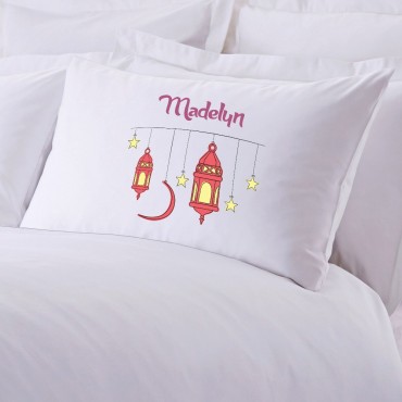 Personalized Stars and Lanterns Pillowcase