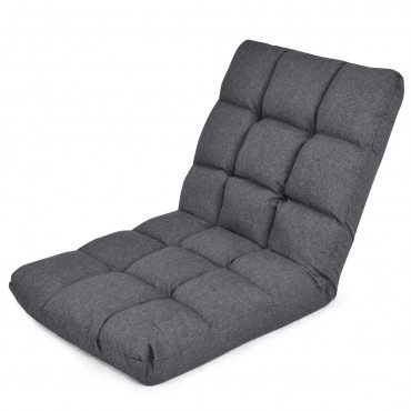 14 - Position Adjustable Cushioned Floor Gaming Sofa Chair