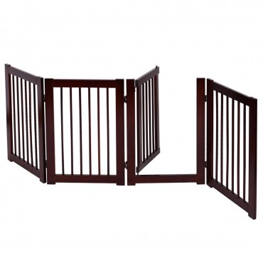 30 In. Configurable Folding 4 Panel Wood Fence