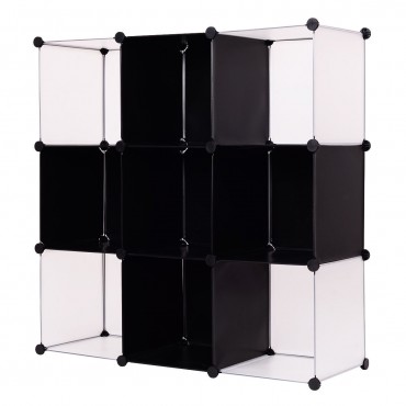 3 Tiers 9 Cubic Bookcase Storage Cabinet