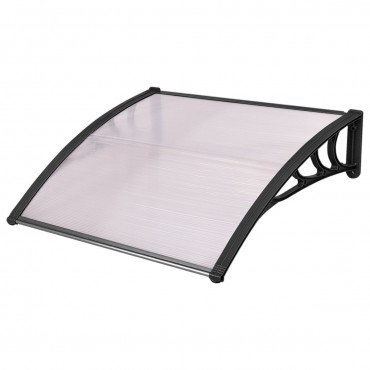 40 In. x 40 In. Outdoor Polycarbonate Front Door Window Awning Canopy