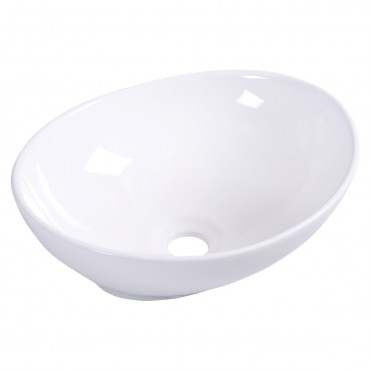 Oval Bathroom Basin Ceramic Vessel Sink