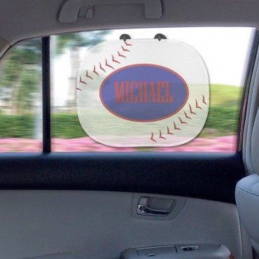 Baseball Personalized Name Sunshade