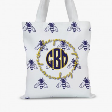 Bee Your Own Person Personalized Kids Tote Bag