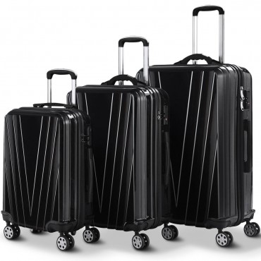 3 Pcs Luggage Set Travel Trolley Suitcase With TSA Lock