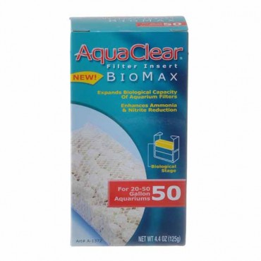 Aqua clear Bio Max Filter Insert - Bio Max 50 - Fits Aqua Clear 50 and 200 - 4 Pieces