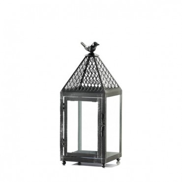 Black Bird Iron Lantern ( L )