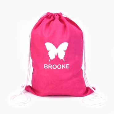 Butterfly Custom Summer Fun Drawstring Bag