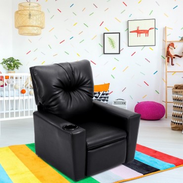 Ergonomic Lounge Kids Sofa With Cup Holder