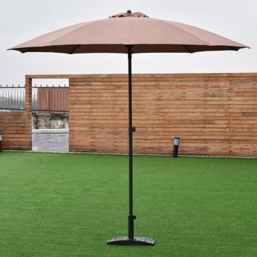 8.2 Ft Height Adjustable Outdoor Patio Umbrella