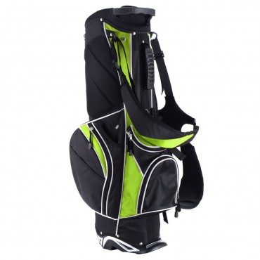 Golf Stand Cart Bag W / 6 Way Divider Carry Pockets