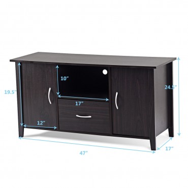 Modern Media Unit Storage TV Shelf Cabinet Stand