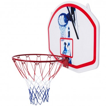 35 In. x 24 In. Wall Mounted Mini Basketball Hoop Backboard And Rim Combo