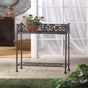 Cast Iron Plant Stand  Two Tier