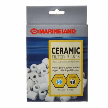 Marin eland Biological Filtration Ceramic Filter Rings for C-Series and Magnify Canister Filters - Ceramic Rings - 140 Rings - 2 Pieces