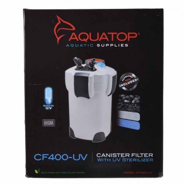 Aqua top UV Canister Filter CF Series - CF 400-UV - 9 Watts - 370 G P H