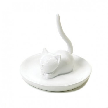 Charming Cat Ring & Jewelry Holder