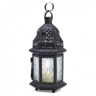  Clear Glass Moroccan Lantern