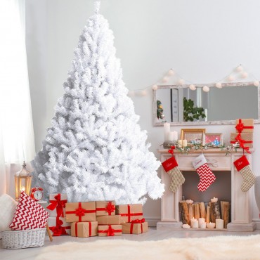 5 Ft. / 6 Ft. / 7 Ft. / 8 Ft. Artificial PVC Christmas Tree W/ Stand