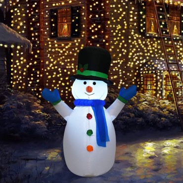 4 Ft. Airblown Inflatable Christmas Snowman Decoration