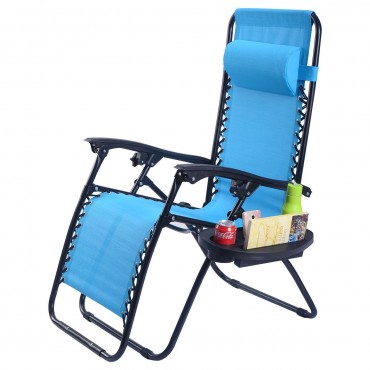 Outdoor Folding Zero Gravity Reclining Lounge Chair