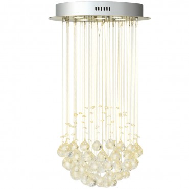 Mount Modern Crystal Chandelier With Crystal Balls