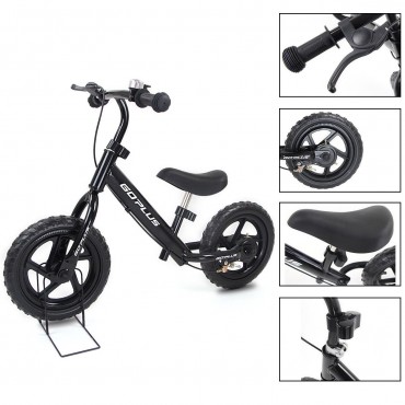 12 In. Four Colors Kids Balance Bike Scooter With Brakes And Bell
